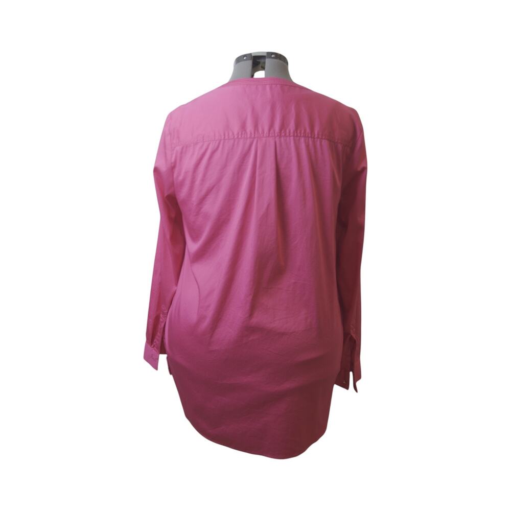 MICHAEL Michael Kors Hot Pink Button Down Shirt XL Gold Buttons Barbiecore - Picture 7 of 13